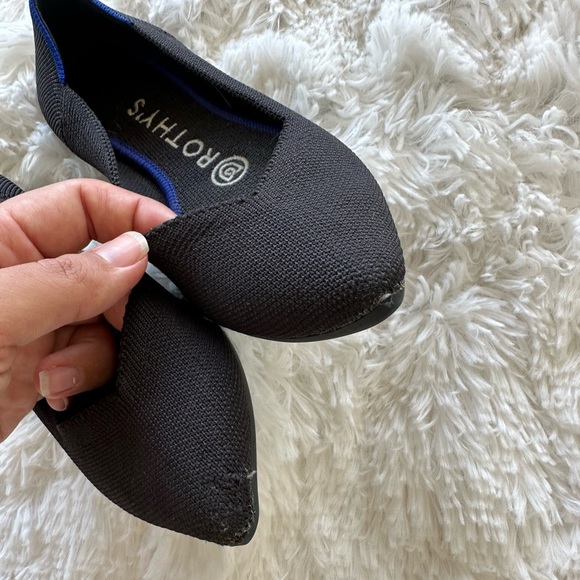 Rothys The Point Black Solid Pointed Flats - Picture 5 of 7